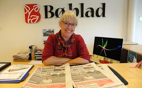 Redaktør Hilde Eika Nesje i Bø blad.