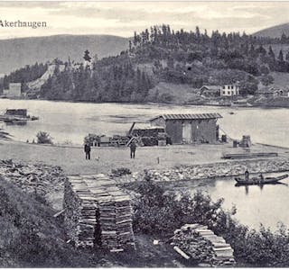 200813-Sauherad-historielag-Akkerhaugen-Brygge-vest-Postkort-stemplet-1927