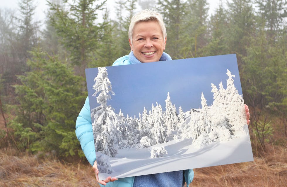 STILLER UT. Gerd Skoland gledar seg til å stille ut naturfotografia sine på Lifjellstua.