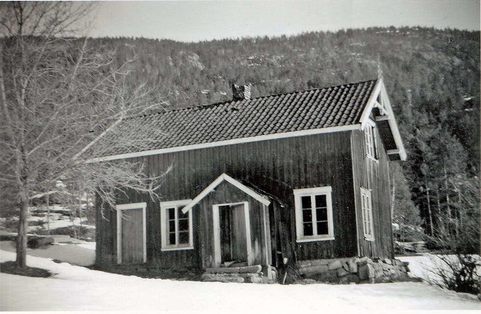 Stugo i Hanskås fotografert i 1956.