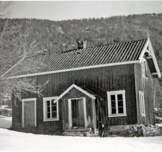 Stugo i Hanskås fotografert i 1956.