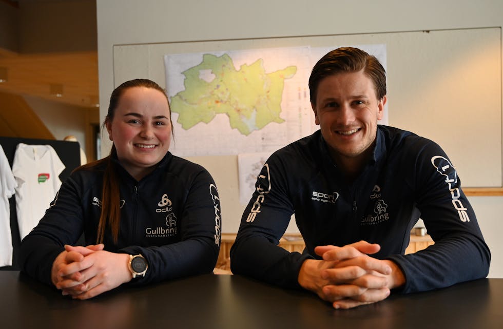 INVITERER TIL NY SESONG: Kristine Damlie og Martin Lund Nordkvelle i Gullbring har gjort alt klart for ein ny sesong av trim- og turordninga Gulltrimmen.