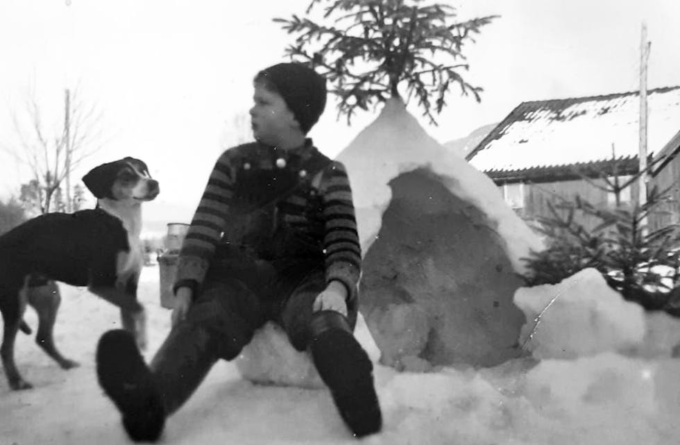 ØNSKTE SEG SKI: Sveinung Leikvang ønskte seg mest av alt ski og skiføre. Jul