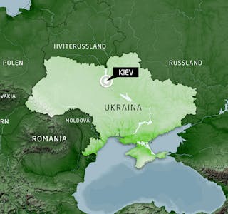 LAND I KRISE: Ukraina blei 24. februar angripe av nabolandet Russland og er nå i krig.