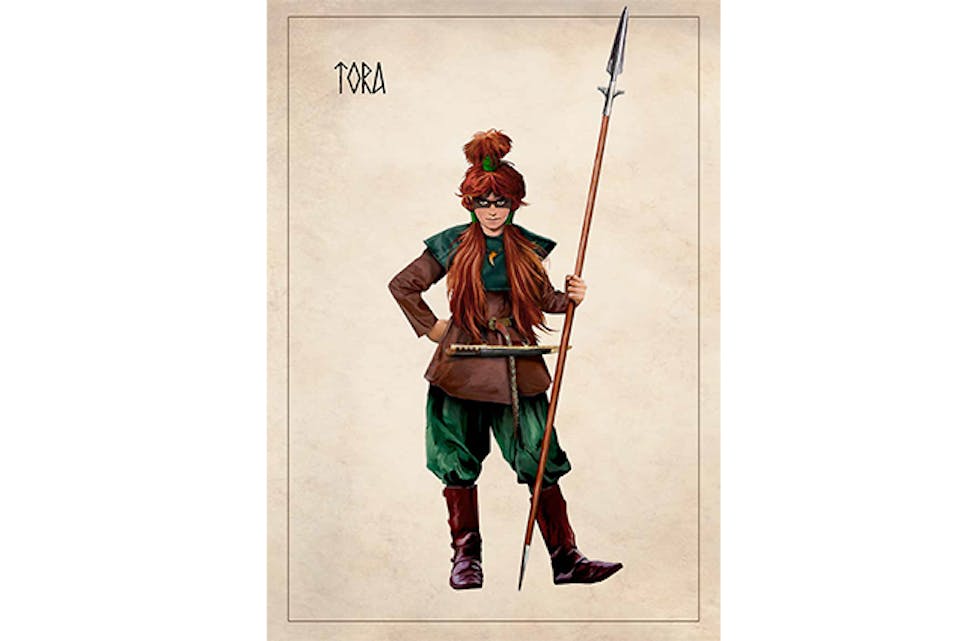 VIKINGJENTA: Tora er ei utstøytt vikingjente som kjempar for sine rettar og tilhøyrigheit til flokken.  