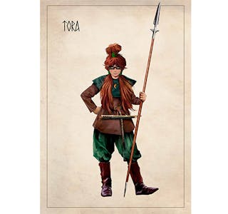 VIKINGJENTA: Tora er ei utstøytt vikingjente som kjempar for sine rettar og tilhøyrigheit til flokken.  