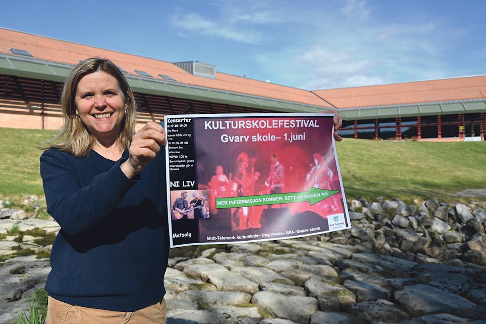 FESTIVAL: Rektor ved Midt-Telemark kulturskule, Guri Røsok, ønskjer elevar, foreldre og andre bygdefolk velkommen til ny festival.
Kulturskulefestival