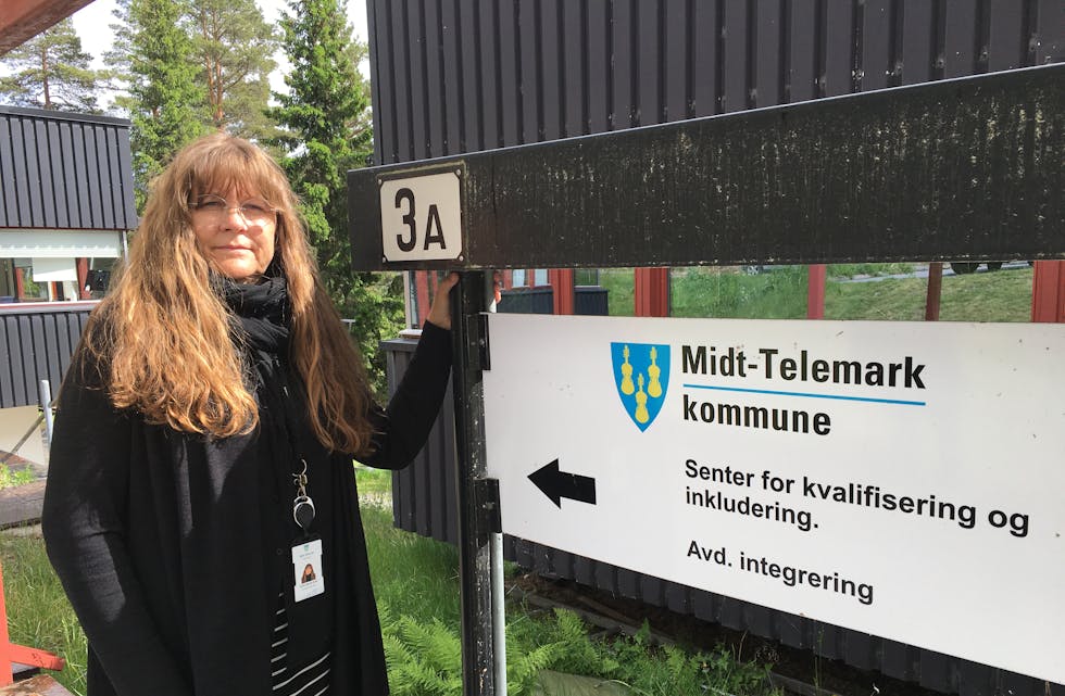 TEK IMOT: Tone Sissel Kise og dei andre på SKI har det travelt med å taka imot flyktningane som kjem til Midt-Telemark kommune.