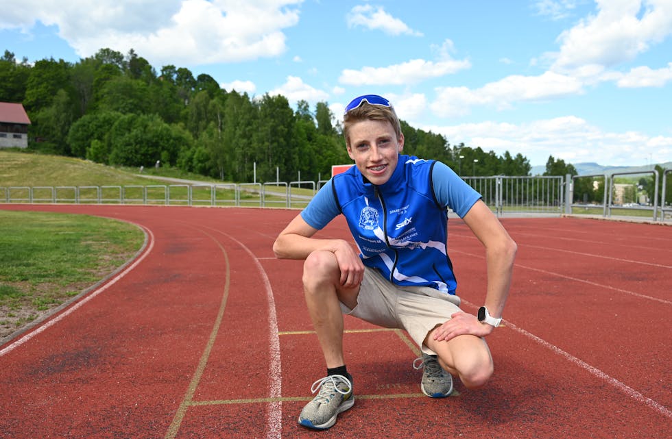STOR OPPLEVING: Sondre Harstad Rinde (15) synast det var stort å vinne 3000 metaren på Tyrvingleikane. Der løpte han på 9 minuttar og 20 sekundar. 
Fridrett
Løpebane
Universitetet
Skarphedin