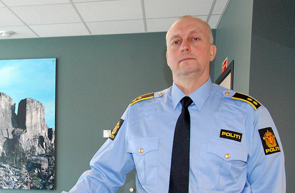 MEIR TIL STADES: Rollef Bergan, seksjonsleiar i politiet i Midt-Telemark.
