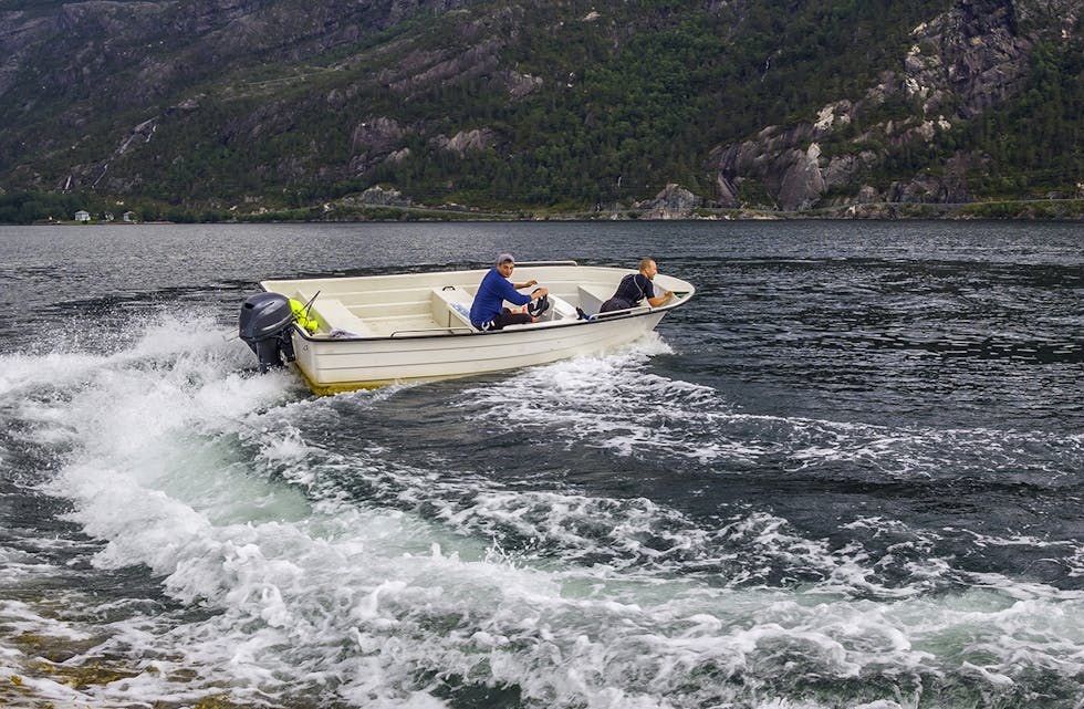 EKSTREMKØYRING: Ifølgje Gjensidige er det mykje ekstremkøyring med båt i Telemark.