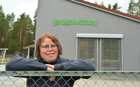 NATURBARNEHAGE: Styrer Lene Røyneberg er nøgne med konseptet.
 Nordagutu barnehage, Læringsverkstedet, Sauarhagene, naturbarnehage