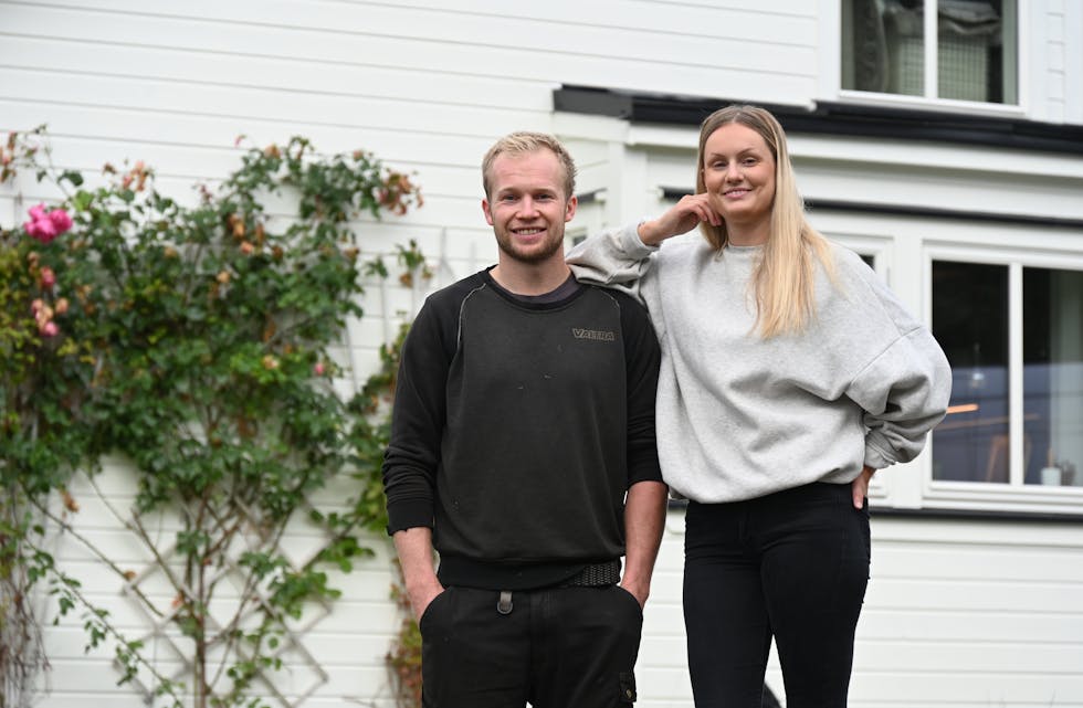 KJØPTE: Tor Gunnar Brennekåsa og Eline Møllerbråten kjøpte flott hus med tomt i Lifjell-bakkane privat av Olav Raukleiv. 