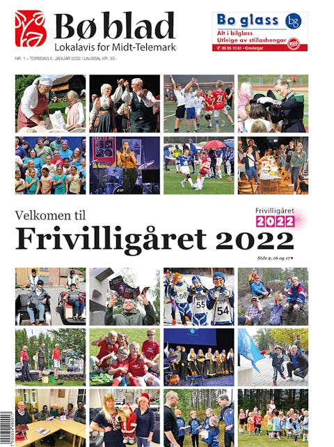 FØRSTE AVIS 2022: Framsida i januar 2022. 