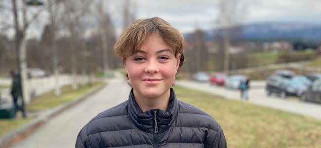 FORNØGD MED LIVET. Thomas Allan Vreim Robertson (14) trivst i Midt-Telemark.