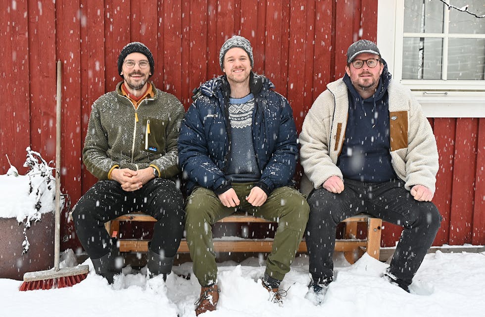 KONSERT BLIR PLATE: Anders Hefre (f.v.), Stian Dalen og Jostein Rørmark har fått støtte til å spela inn album.