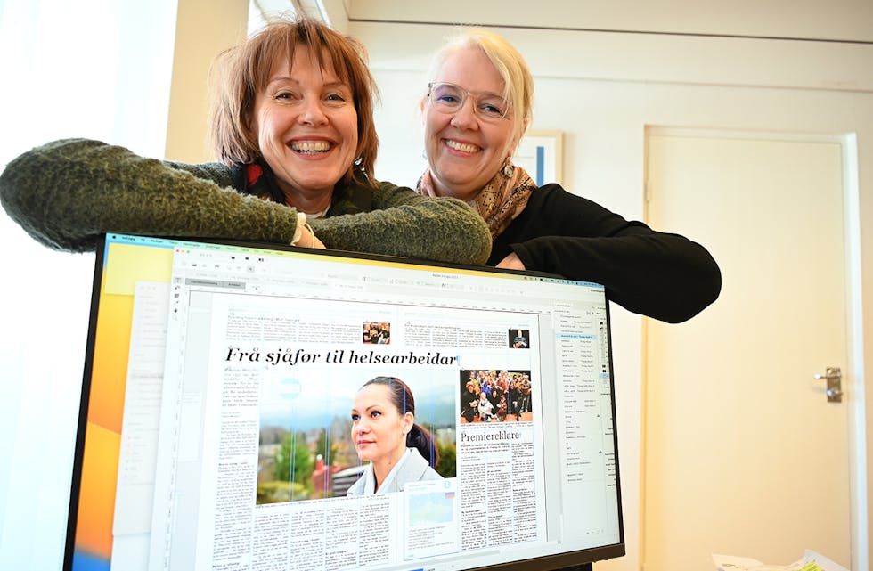 LANSERING: Etter lang tids jobbing, er journalist Unni Buverud og redaktør Hilde Eika Nesje glade for å lansere Internasjonale Midt-Telemark på nett og papir.