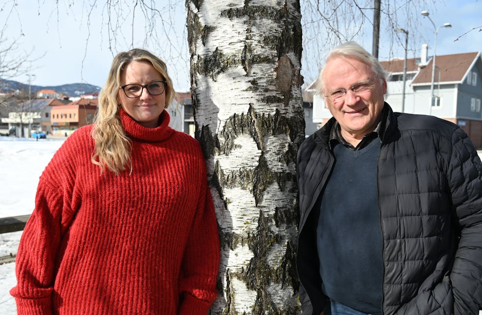VIL TA ANSVAR: Karin Hagen og Hans Sundsvalen frå Midt-Telemark Arbeiderparti vil  arbeide for at kommunen alltid skal ha ledige og attraktive næringstomter tilgjengeleg.