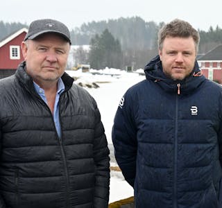 KLAR FOR NYE OPPGÅVER: Einar Forberg (t.h.) har fått ny jobb hos Lars Kåre Haugen på Systemblokk.