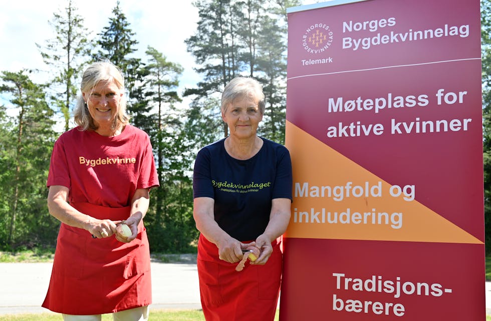 SKRELL DEG TIL NM: Tora Skjerkholt Aarnes og Laila Glittenberg Moen oppfordrar til å melde seg på Telemarksmeisterskapet.