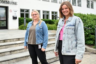 POLITIKARKOLLEGAER: Karin Hagen (Ap) og ordførar Siri Blichfeldt Dyrland (Sp).