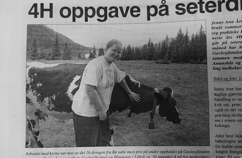 FAKSIMILE: Bø blad for 25 år sidan.