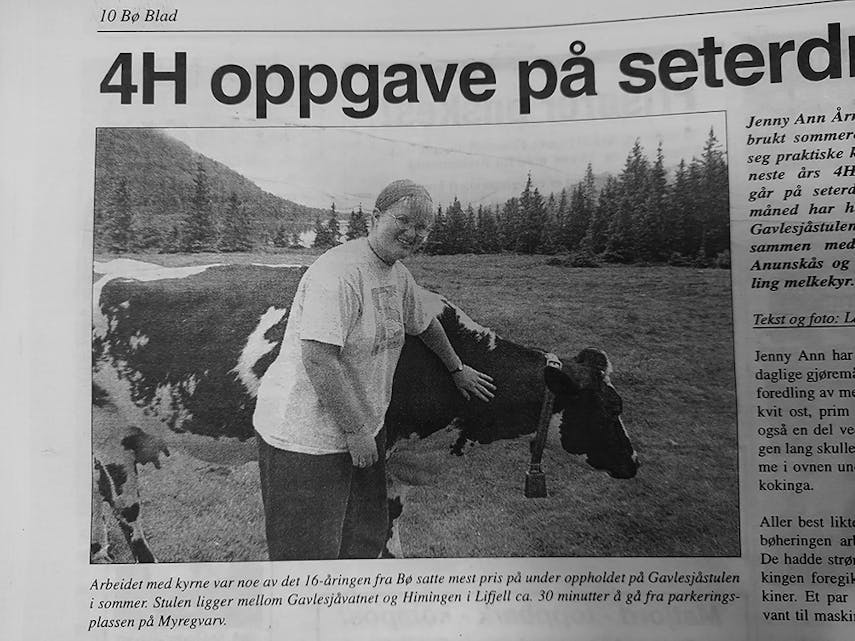FAKSIMILE: Bø blad for 25 år sidan.