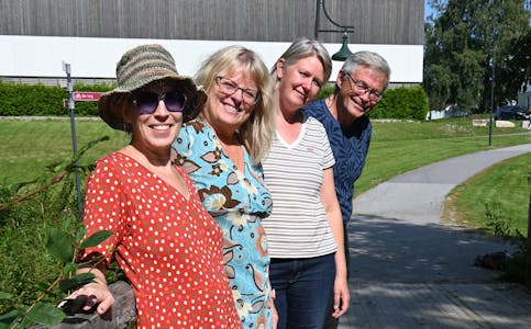 SAMARBEID: F.v. Ellen Hageman (R), Heidi Troneng (SV), Evy Beate Stykket (V) og Espen Lydersen (MDG).