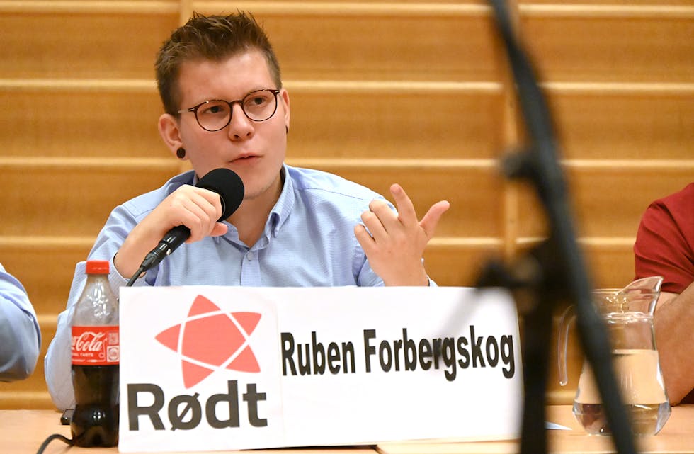 LITEN FORSKJELL: Raudt har 164 stemmer mindre enn KrF onsdag. Ruben Forbergskog er på tredje plass på lista. 