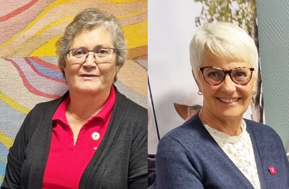 MEINING: Pauline Gundersen Nordbø, fylkesleiar, og
Sonja Ekman, nestleiar i
Nasjonalforeningen for folkehelsen Vestfold og Telemark fylkeslag.