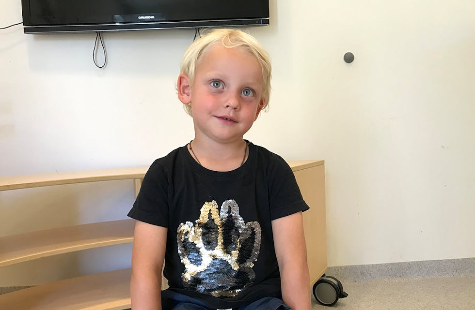 BARNEPRATEN: Bø blad har tatt ein prat med 5 år gamle Viljar. 