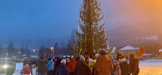 JULETIDA: Førre helg inviterte Hegna Landhandel til julemarknad og julegrantenning. 