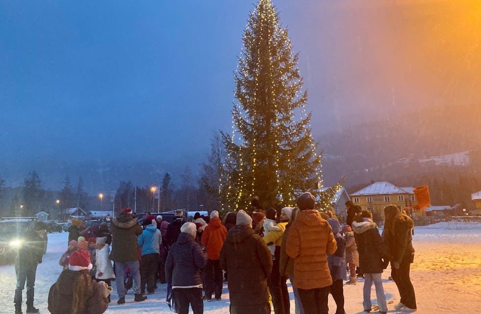 JULETIDA: Førre helg inviterte Hegna Landhandel til julemarknad og julegrantenning. 