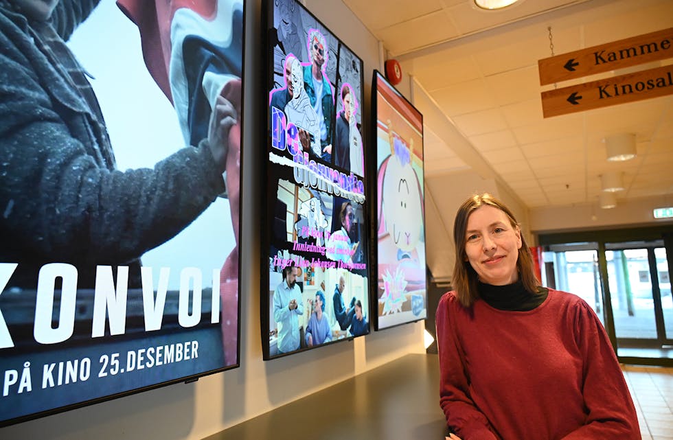KINOSJEFEN: Kinosjef ved Bø kino, Anita Kristensen.